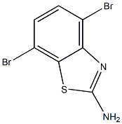 2-氨基-4,7-二溴苯并噻唑 结构式