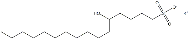 5-Hydroxyhexadecane-1-sulfonic acid potassium salt 结构式