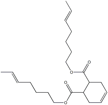 4-Cyclohexene-1,2-dicarboxylic acid bis(5-heptenyl) ester 结构式