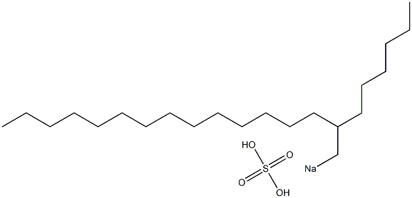 Sulfuric acid 2-hexylhexadecyl=sodium salt 结构式