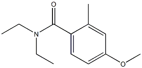 4-Methoxy-2-methyl-N,N-diethylbenzamide 结构式