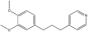 4-[3-(3,4-Dimethoxyphenyl)propyl]pyridine 结构式