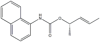 [S,(+)]-3-Pentene-2-ol N-(1-naphtyl)carbamate 结构式