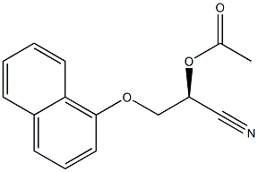 Acetic acid (S)-1-cyano-2-(1-naphtyloxy)ethyl ester 结构式