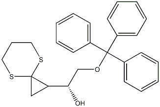 (1R)-1-[(1R)-4,8-Dithiaspiro[2.5]octan-1-yl]-2-(triphenylmethoxy)ethanol 结构式