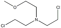 2-Methoxyethylbis(2-chloroethyl)amine 结构式