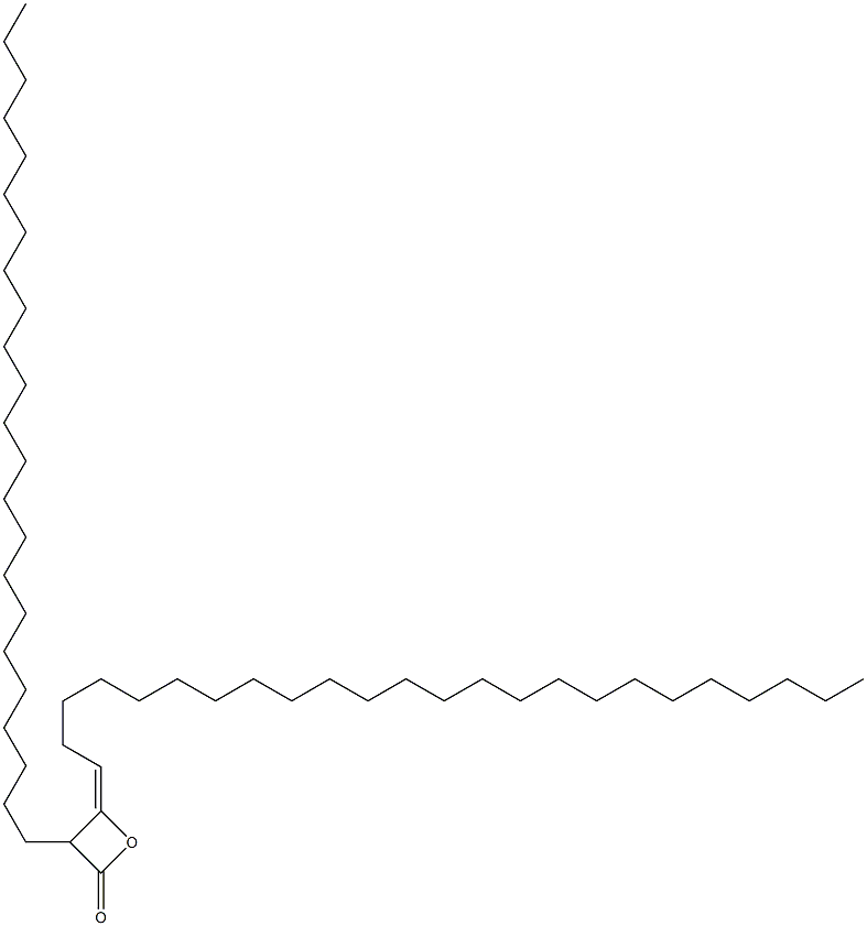 3-Tricosyl-4-(tetracosan-1-ylidene)oxetan-2-one 结构式