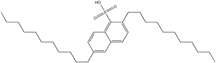 2,6-Diundecyl-1-naphthalenesulfonic acid 结构式