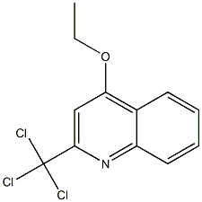 2-Trichloromethyl-4-ethoxyquinoline 结构式