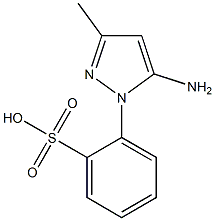 2-(5-Amino-3-methyl-1H-pyrazol-1-yl)benzenesulfonic acid 结构式