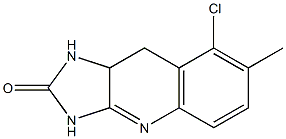 8-Chloro-7-methyl-9,9a-dihydro-1H-imidazo[4,5-b]quinolin-2(3H)-one 结构式