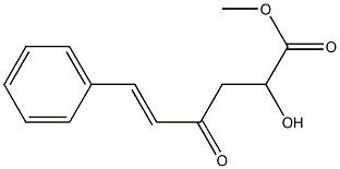 2-Hydroxy-4-oxo-6-phenyl-5-hexenoic acid methyl ester 结构式