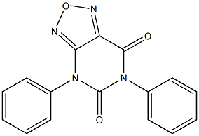 4,6-Diphenyl[1,2,5]oxadiazolo[3,4-d]pyrimidine-5,7(4H,6H)-dione 结构式