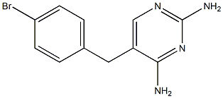 2,4-Diamino-5-[4-bromobenzyl]pyrimidine 结构式