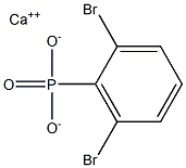 2,6-Dibromophenylphosphonic acid calcium salt 结构式