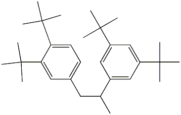 1-(3,4-Di-tert-butylphenyl)-2-(3,5-di-tert-butylphenyl)propane 结构式