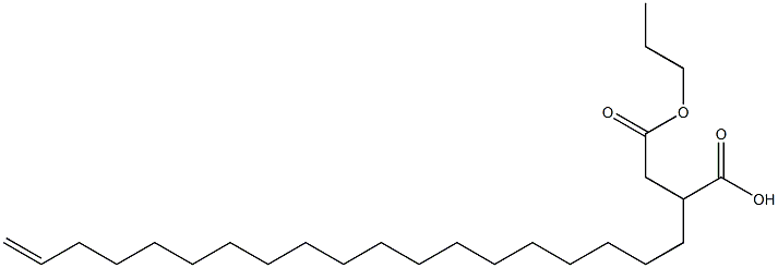 2-(18-Nonadecenyl)succinic acid 1-hydrogen 4-propyl ester 结构式