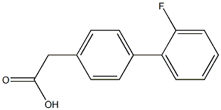 (2'-Fluorobiphenyl-4-yl)acetic acid 结构式