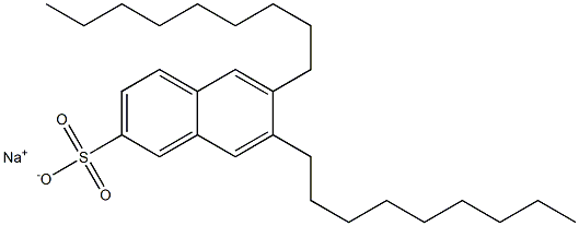 6,7-Dinonyl-2-naphthalenesulfonic acid sodium salt 结构式