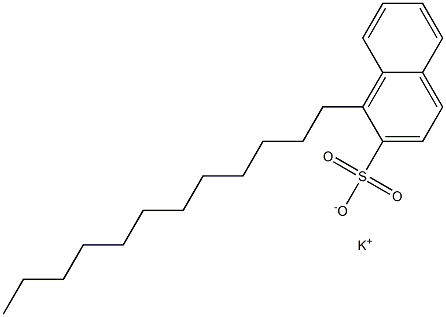 1-Dodecyl-2-naphthalenesulfonic acid potassium salt 结构式