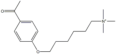 Trimethyl[6-[(4-acetylphenyl)oxy]hexyl]aminium 结构式