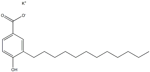 3-Dodecyl-4-hydroxybenzoic acid potassium salt 结构式