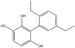 3-(2,5-Diethylphenyl)benzene-1,2,4-triol 结构式