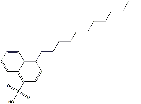 4-Dodecyl-1-naphthalenesulfonic acid 结构式