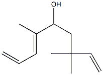 4,7,7-Trimethyl-1,3,8-nonatrien-5-ol 结构式