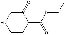 3-Oxo-4-piperidinecarboxylic acid ethyl ester 结构式
