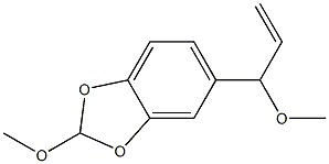 5-(1-Methoxy-2-propenyl)-2-methoxy-1,3-benzodioxole 结构式