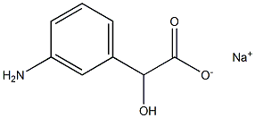 (+)-m-Amino-L-mandelic acid sodium salt 结构式