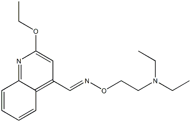 2-Ethoxy-4-[[2-(diethylamino)ethoxy]iminomethyl]quinoline 结构式