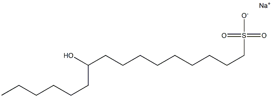 10-Hydroxyhexadecane-1-sulfonic acid sodium salt 结构式