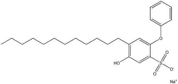 4-Hydroxy-5-dodecyl[oxybisbenzene]-2-sulfonic acid sodium salt 结构式