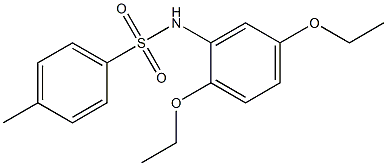 N-(2,5-Diethoxyphenyl)-4-methylbenzenesulfonamide 结构式