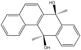 (7S,12R)-7,12-Dihydro-7,12-dimethylbenz[a]anthracene-7,12-diol 结构式