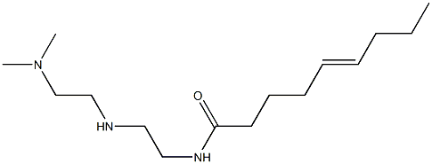 N-[2-[2-(Dimethylamino)ethylamino]ethyl]-5-nonenamide 结构式