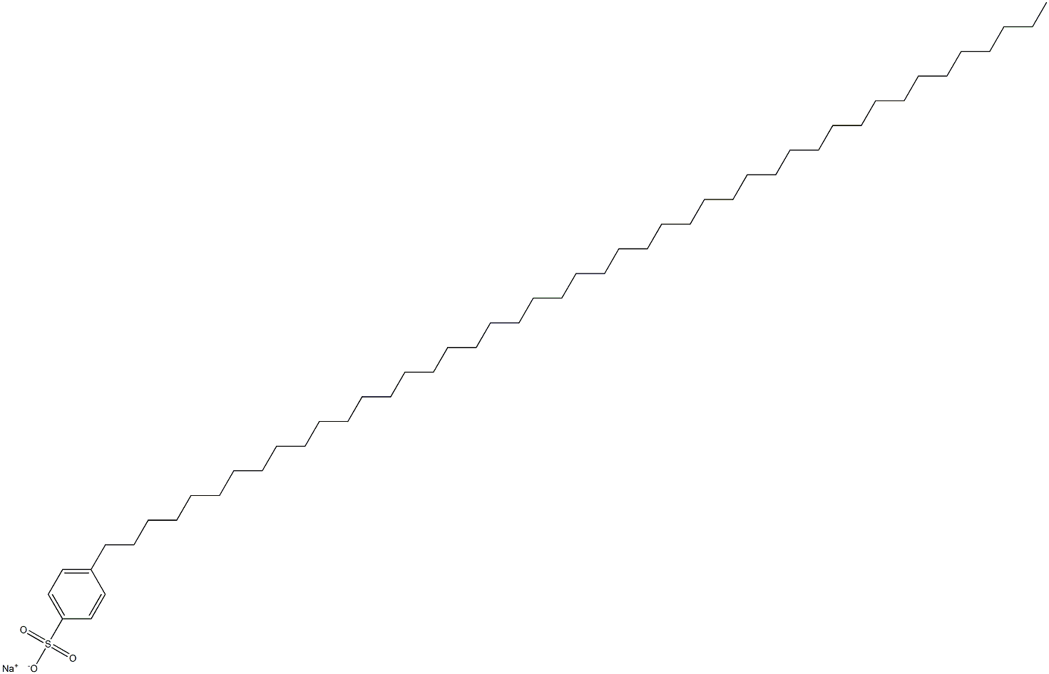 4-(Pentatetracontan-1-yl)benzenesulfonic acid sodium salt 结构式