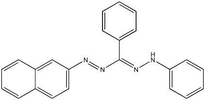 Phenyl(2-phenylhydrazono)(2-naphtylazo)methane 结构式