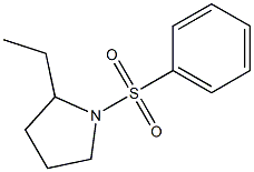 1-(Phenylsulfonyl)-2-ethylpyrrolidine 结构式