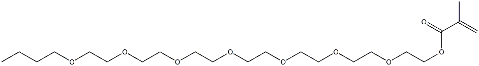 Methacrylic acid 2-[2-[2-[2-[2-[2-(2-butoxyethoxy)ethoxy]ethoxy]ethoxy]ethoxy]ethoxy]ethyl ester 结构式