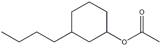 Acetic acid 3-butylcyclohexyl ester 结构式