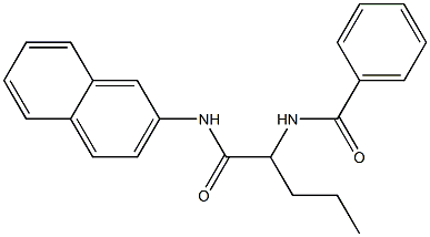 N-(2-Naphthalenyl)-2-benzoylaminopentanamide 结构式