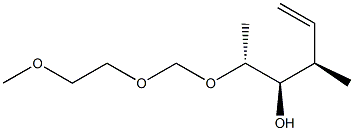 (2R,3R,4R)-2-[(2-Methoxyethoxy)methoxy]-4-methyl-5-hexen-3-ol 结构式