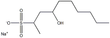 4-Hydroxydecane-2-sulfonic acid sodium salt 结构式