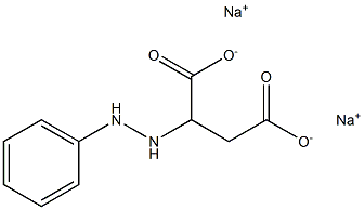 2-(2-Phenylhydrazino)succinic acid disodium salt 结构式