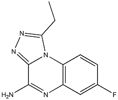 4-Amino-1-ethyl-7-fluoro[1,2,4]triazolo[4,3-a]quinoxaline 结构式