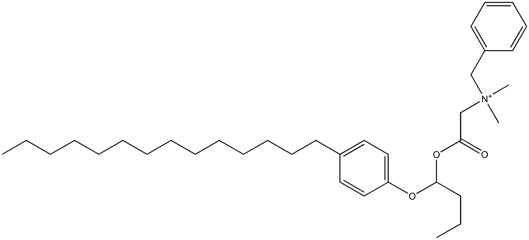 N,N-Dimethyl-N-benzyl-N-[[[1-(4-tetradecylphenyloxy)butyl]oxycarbonyl]methyl]aminium 结构式