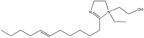 1-Ethyl-1-(2-hydroxyethyl)-2-(6-undecenyl)-2-imidazoline-1-ium 结构式